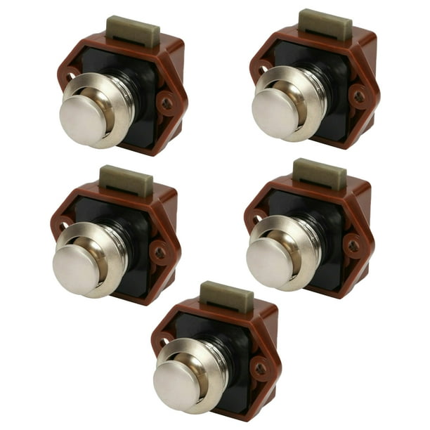 Bloqueo de botón automotriz Riwesomey 5 unids/set sin llave para barcos yates RVs cajones armarios perilla cerraduras Accesorios