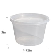Mainstays 40 Piece 16oz Plastic Deli Container, Ideal Use for Meal Prep and Batch Cooking