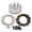 Silver, variant on Aluminum Billet Clutch Basket Plates Springs for Yamaha YFS200 Blaster 1988-2006
