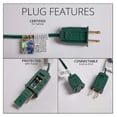 thumbnail image 7 of 50’ OptiCore LED Multicolor Smooth/Opaque Christmas Pathway Lights, C9 Outdoor Driveway Lights, 4.5” Stakes, Green Wire Plug String Lights, 7 of 7