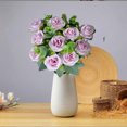 thumbnail image 2 of Kdkad Artificial Rose Flower, Roses with Stem Bouquet of Flowers Plastic Flowers, Real Looking Fake Roses for Home Wedding Centerpieces Party Decorations, 2 of 6