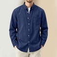 thumbnail image 4 of Trikvn Men's Casual Button Down Shirts Long Sleeve Chambray Denim Tops with Chest Pocket Classic Collared Lightweight Dress Shirt for Work Office Everyday Essential, 4 of 7
