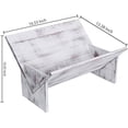 thumbnail image 2 of MyGift Rustic Vintage Whitewash Wooden Tilted Desktop Decorative Storage Organizer, 2 of 6