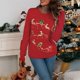 thumbnail image 2 of Suéteres navideños para mujer de Hirigin, jerseys de reno con lentejuelas y cuello redondo de manga larga, jerséis cálidos de invierno para mujer, ropa de calle 2024, 2 of 4