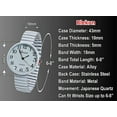 thumbnail image 3 of Blekon Collections Women's Super Large Face Stretch Band Watch, Japanese Movement PC21J, Adults, 3 of 5