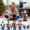 thumbnail image 5 of Isvgxsz Christmas Electric Singing Santa Claus Dolls Moving Santa Musical Plush Toys Santa Christmas Tabletop Ornaments Dancing Figure Xmas Birthday Gifts Home Decorations, 5 of 5