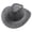 1-Grey50, variant on XIAOCHA Mens Stitched‑Ornament Cowboy Hat Solid Shapeable‑Brim Western Hats Rodeo‑Activity Wide Brim Western Hat,Navy
