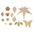 thumbnail image 1 of 13pcs Filigrana Hojas Mariposa Pers Tapas Colgantes Joyas Resultados Sunnimix Fabricación de joyas Encantos colgantes, 1 of 8