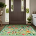 thumbnail image 7 of GUUCHA 2'x6'Area Rugs for Living Room Floral Print Rug Floor Carpet for Bedroom,Green, 7 of 7
