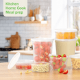 thumbnail image 6 of GPED Deli Containers with Lids 48 Sets, Food Storage Containers with Lids, Soup Containers for Restaurant, Stackable Plastic Containers, Meal Prep Containers, Leakproof, Freezer/Dishwasher/Microwave, 6 of 7