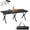 Black 46*24*17in, variant on BoldGear Portable Picnic Roll Table, Folding Carbon Steel Camping Table with Bag, Perfect for Outdoor& Indoor, Beach, Patio, Yard, Apartment Floor (20 * 20 * 20in)