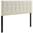 thumbnail image 3 of Modway Lily Queen Upholstered Polyester Fabric Headboard in Ivory, 3 of 8