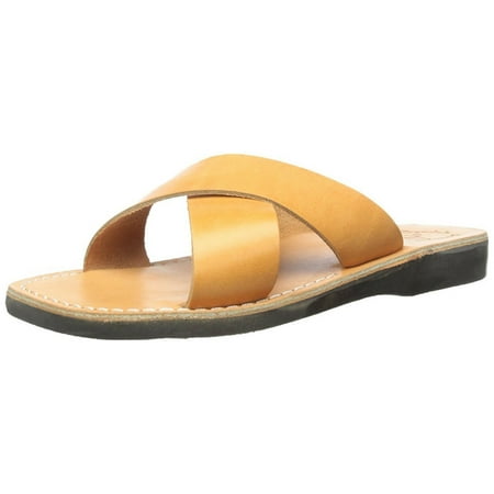 

Jerusalem Sandals Women s Elan Rubber Slide Sandal Tan 39 EU/8 M US