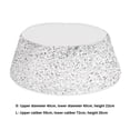thumbnail image 6 of Sequins Christmas Tree Collar Round Fastener Tape Reusable Indoor Holiday Decoration Xmas Tree Ring Base Cover Party Supplies, 6 of 6