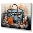 thumbnail image 2 of Designart "Black Handbag in Minimalism" Fashion Canvas Print, 2 of 5
