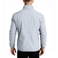 thumbnail image 5 of Garbnen Unisex UPF 50+ Sun Protection Jacket Full Zip Quick Dry Rash Guard Lightweight Camping Going Out Sun Shirts with Zipper Pockets for Men and Women Gray S, 5 of 5