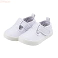 thumbnail image 2 of LYHaoo Girls Casual Canvas Shoes Soft Soled Slip-On Sneakers Kids Walking Shoes for Everyday Play,White,Sizes 10(6.89") Little Kid, 2 of 7