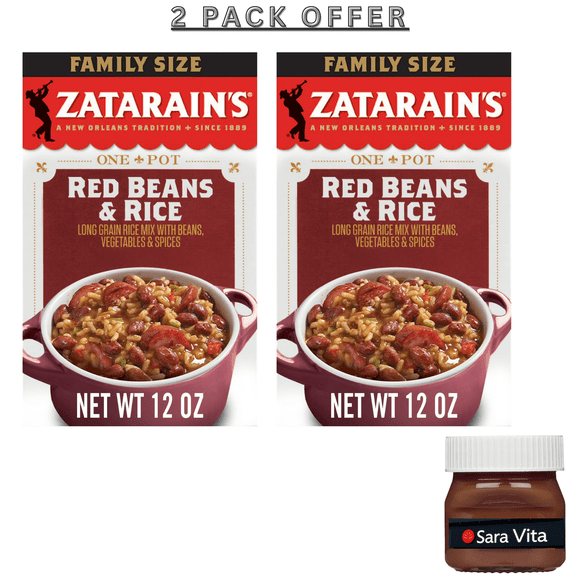 Zatarain's No Artificial Flavors Family Size Red Beans & Rice, 12.0 oz Box