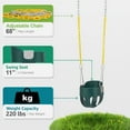 thumbnail image 3 of Sorbus High Back Full Bucket Swing Seat Combo – Heavy Duty Toddler/Kids Swing, Green, 6M+, 3 of 5