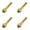 Gold-4PCS, variant on Metal Gas Stove Valve Adapter Camping Cookware Connector,Hoses Attachments Tanks Adapter for Camping and Hiking, Hose Fittings for Flat Propane Tank To Hose Burner Bbq Picnic,(Gold,0.62x1.94 in)