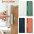 thumbnail image 3 of EZLIFE Wall Mount Plug Fixer Self Adhesive Socket Power Strip Insert Holder Punch Fr ч■ I7S2, 3 of 7