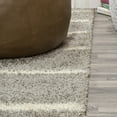 thumbnail image 4 of JONATHAN Y MOROCCAN HYPE 5 x 8 Area Rug, Alaro Berber Stripe Shag - Gray/Ivory, MOH402B-5, 4 of 9