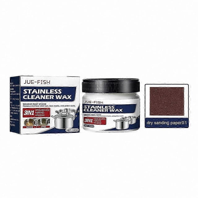 Cookware Cleaner Paste for Heavy Oil and Stains Stainless Steel Safe Cleaning Solution