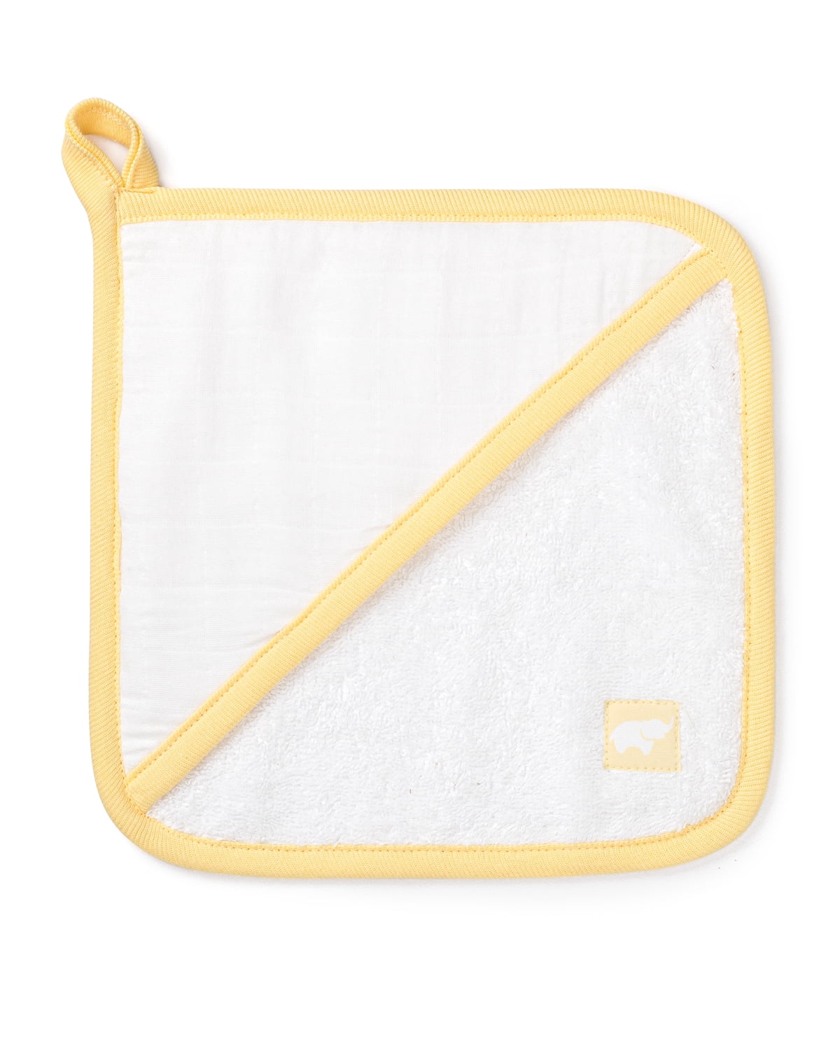 Monica + Andy Organic Cotton Baby Washcloth Set, GOTS Certified Soft Muslin & Terry Cloth Washcloths, 3-Pack