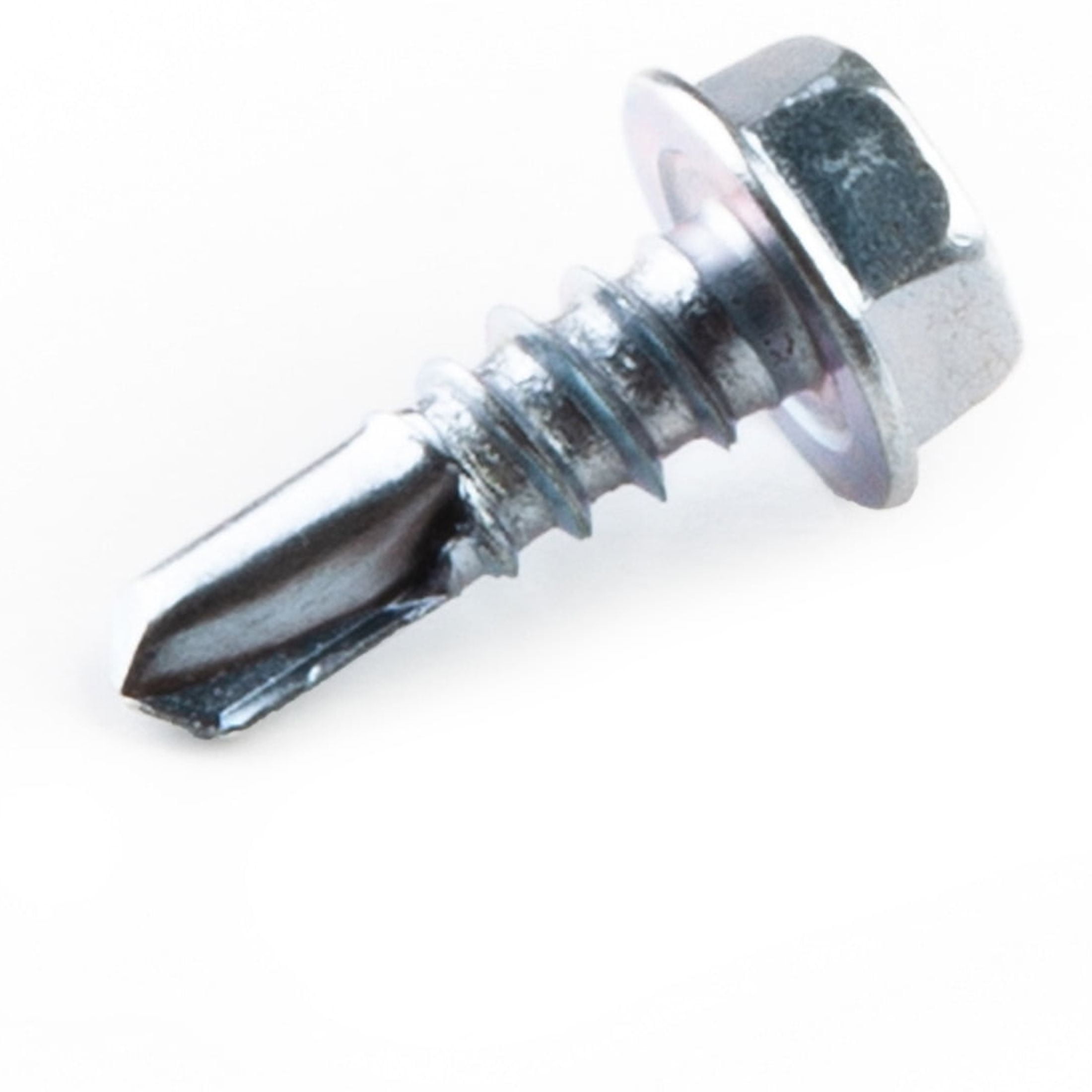 (5 pack) Hillman Self Drilling Screws #8 x 3/4", Steel, Zinc, Interior, Hex, Silver, 8 pack