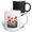 Multicolor, variant on 3drose, Red and Pink Poppies Cut Out, 11oz Two-tone Yellow Mug