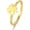 Gold, variant on Stainless Steel Rings for Women Four Leaf Clover Stackable Jewelry Personalized Polished Accessories Gold, Silver Delicate Everyday Ring Size 6-11