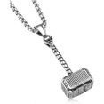 thumbnail image 1 of Men's Stainless Steel Necklace Pendant With 61cm Chain Motorcyclist Gift Amulet, 1 of 3