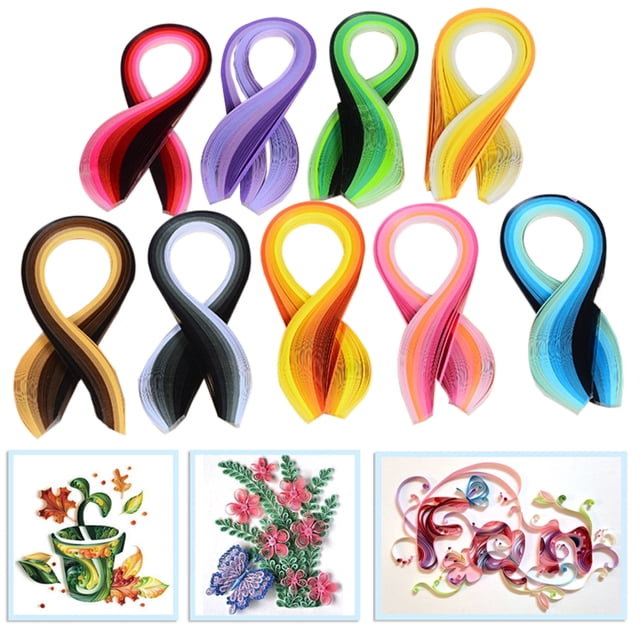 Coofit 900PCS Paper Quilling Strips Set Assorted Quilling Art Strip for DIY Crafts