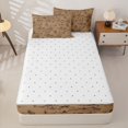 thumbnail image 4 of Erosebridal Retro Cowboy Zipper Full Size Comforter Sets with Fitted Sheet and 2 Pillowcases,Vintage Ranch Mountain Zipper Bedding Set,Reversible,4pcs, 4 of 7