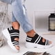 thumbnail image 1 of Zapatos de mujer, sandalias tejidas, cómodas, transpirables, de verano, planas, deportivas, Boca de pescado, 1 of 5