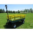thumbnail image 3 of Millside Heavy-Duty Green and Yellow 20-in x 38-in Garden Wagon, 3 of 5