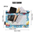 thumbnail image 4 of FORMRS 2 Pack Pencil Pouch for 3 Ring Binder with Clear Window Zipper Case, Easter Bunny Pattern, 4 of 6