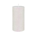 thumbnail image 1 of Zest Candle Pillar Candle, 3 by 6-Inch, Metallic White Glitter, 1 of 4