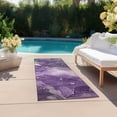thumbnail image 6 of Addison Rugs Chantille Indoor/Outdoor Transitional Watercolors Purple Washable Runner Rug, 2'3" x 7'6", 6 of 6