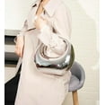 thumbnail image 5 of Metallic Womens Evening Bag Y2k Metallic Moon Shape Bag Acrylic Handbag Clutch Purse for Wedding Parties Travel 2024, 5 of 9