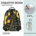 thumbnail image 5 of "Floral Sunflower Themed Backpack - Water-Resistant College Bookbag with Laptop Sleeve, Spacious Main Compartment, Multiple Pockets, Fashionable Wildflower Print for School or Work", 5 of 6