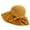 Yellow, variant on BadPiggies Sun Hat for Women UV Protection UPF50 Straw Beach Hat Foldable Wide Brim Summer Travel Hats (Khaki)