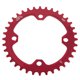 thumbnail image 1 of Piezas de reparación para cadena de bicicleta de montaña de acero de una sola biela (32/34/36/38T BCD 104, rojo, 36T), 1 of 11