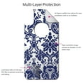 thumbnail image 4 of DistinctInk Custom SKIN / DECAL compatible with OtterBox Commuter for iPhone XR (6.1" Screen) - Blue Grey Damask, 4 of 5