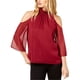 thumbnail image 1 of Rachel Zoe Blusa con hombros descubiertos y mangas acampanadas metálicas para mujer, rojo, grande, 1 of 1