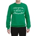 thumbnail image 3 of Wild Bobby, White Señoritas Funny Cinco de Mayo Cinco De Mayo Unisex Crewneck Sweatshirt, Kelly, 3X-Large, 3 of 5
