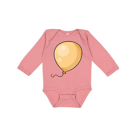 

Inktastic Yellow Balloon Gift Baby Boy or Baby Girl Long Sleeve Bodysuit