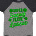 thumbnail image 4 of Inktastic Super Sassy Irish Lassy with Green 4 Leaf Clovers Boys or Girls Baby Bodysuit, 4 of 5