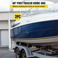 thumbnail image 3 of Boat Trailer Guide Post Kit, 60" Steel w/White PVC Covers & Hardware - Compatible w/Ski, Fishing Boats, 3 of 11