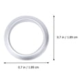 thumbnail image 3 of OULII 4PCS Couples Silicone Rings Black Waterproof Gym Rings Simple Design, 3 of 4